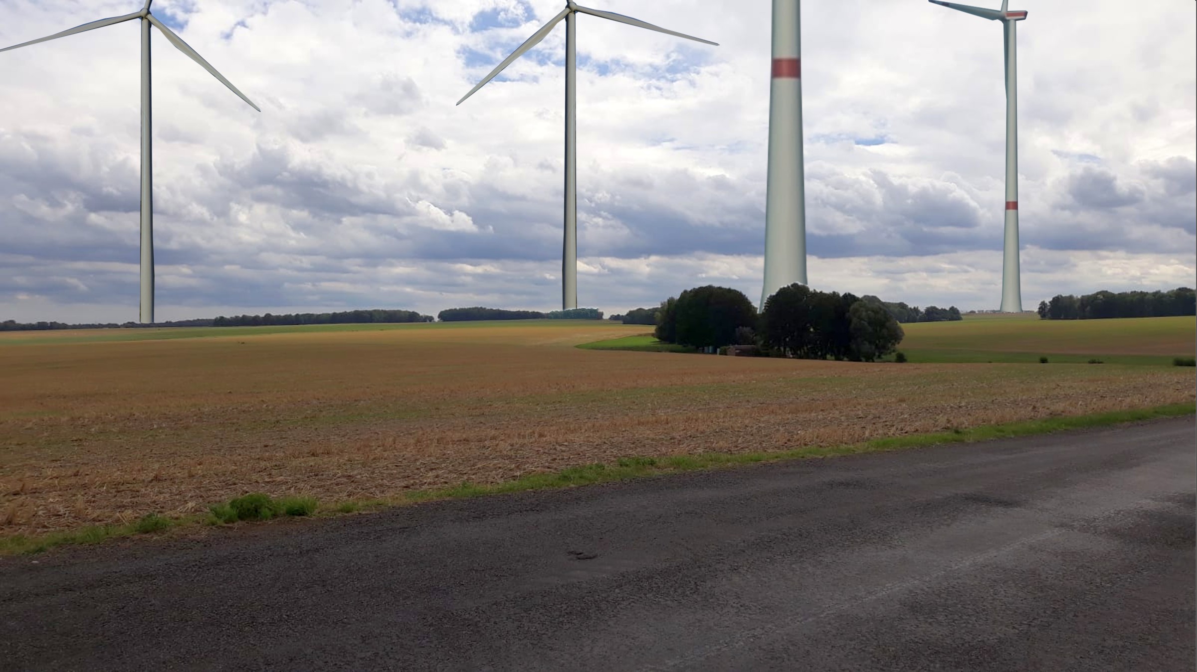 Vision Windrad am Flugplatz